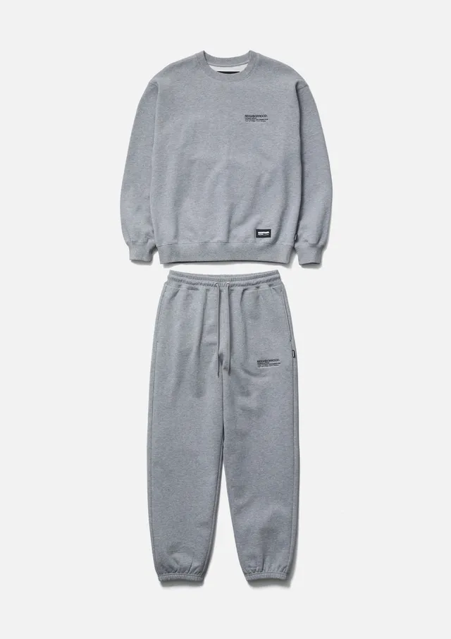 Neighborhood Home Set Up Sweatanzug Grau Baumwolle Set