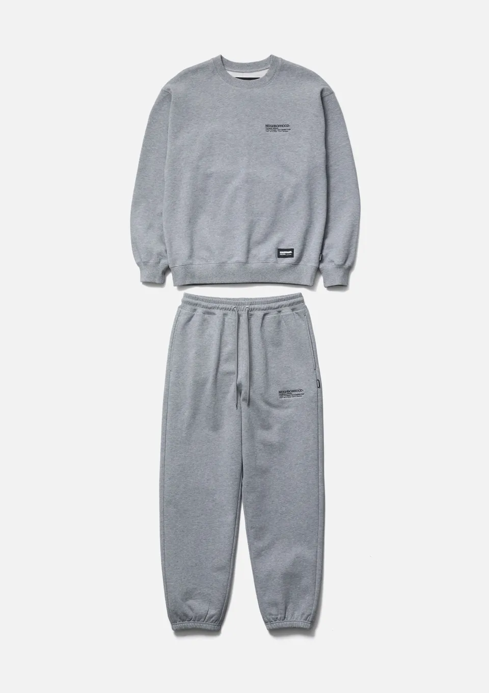 Neighborhood Home Set Up Sweatanzug Grau Baumwolle Set