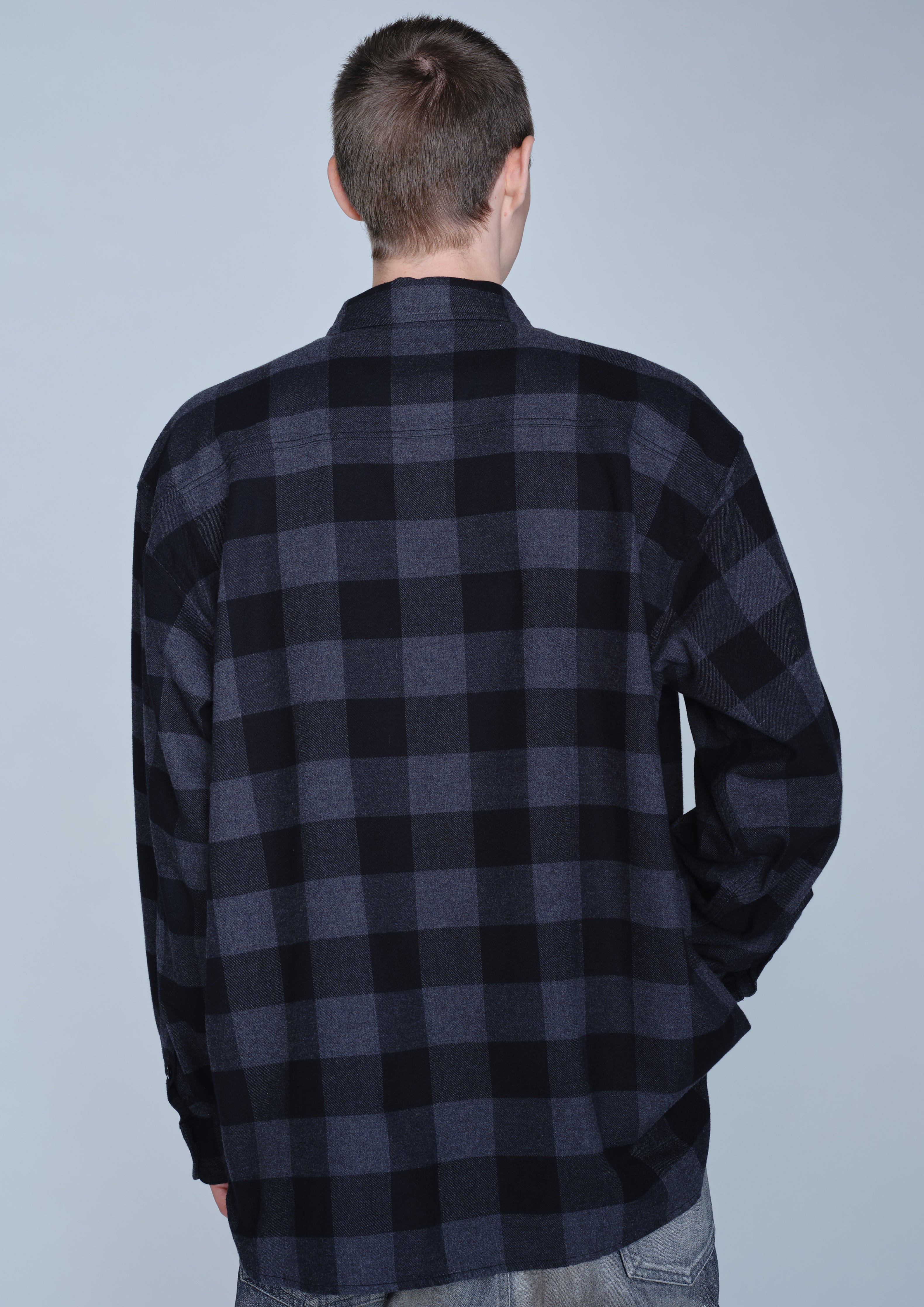 Neighborhood Buffalo Check Shirt LS Flanellhemd Blau Karo