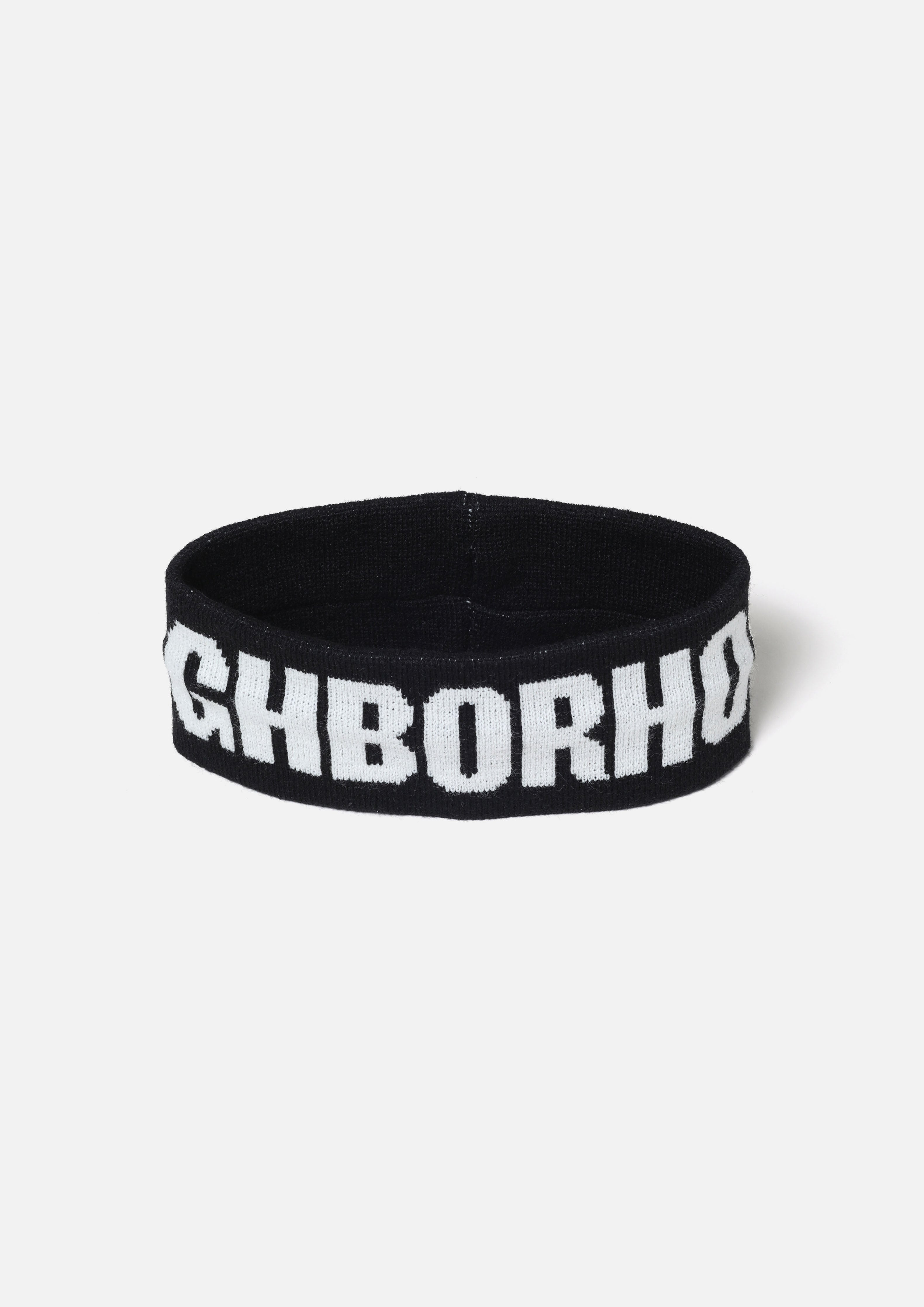 Neighborhood Logo Hair Band Stirnband Weiß